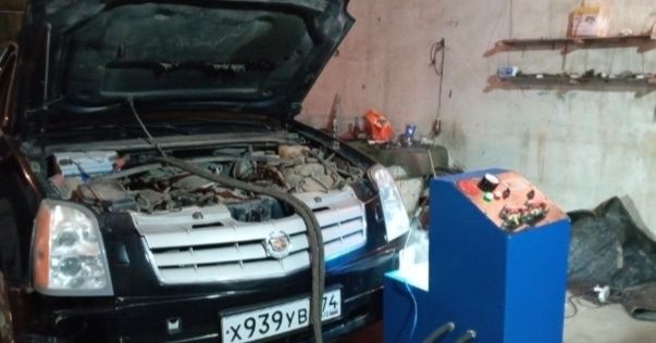 Промывка авто печек и Полную систему охлаждения.
На профессиональном а