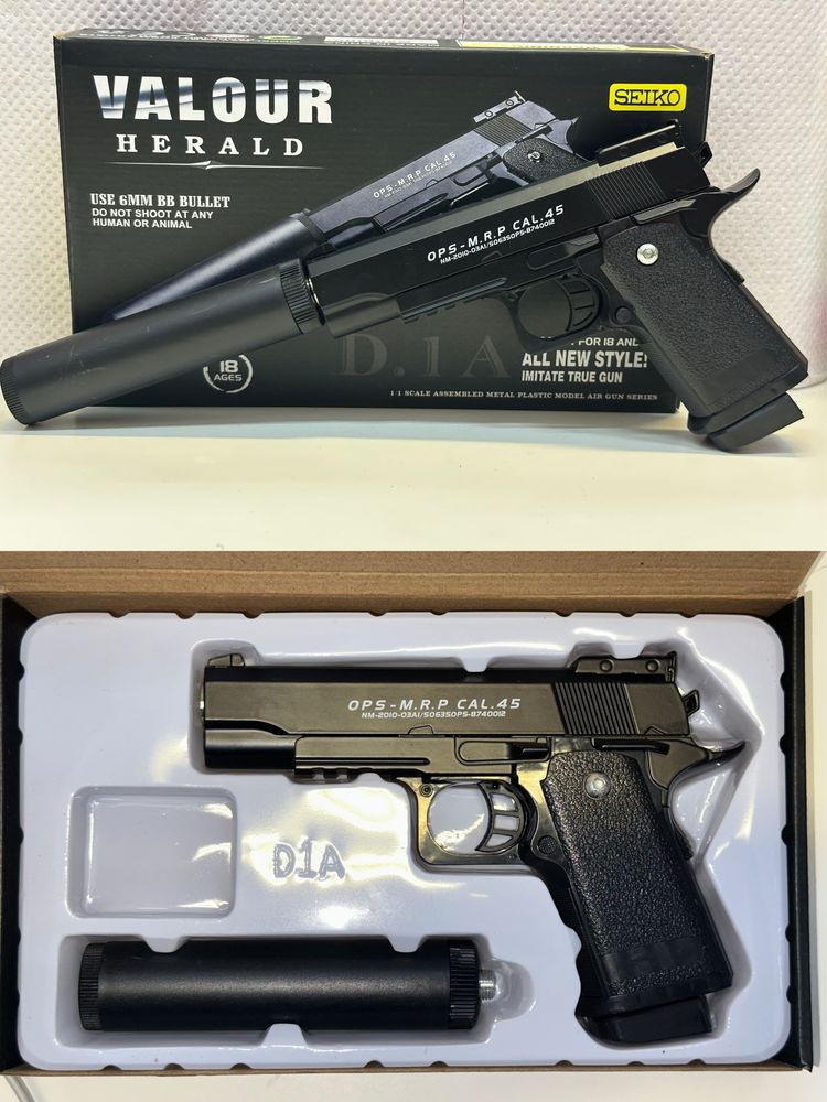 Метални Airsoft Пистолети + 500 топчета подарък НОВИ МОДЕЛИ
