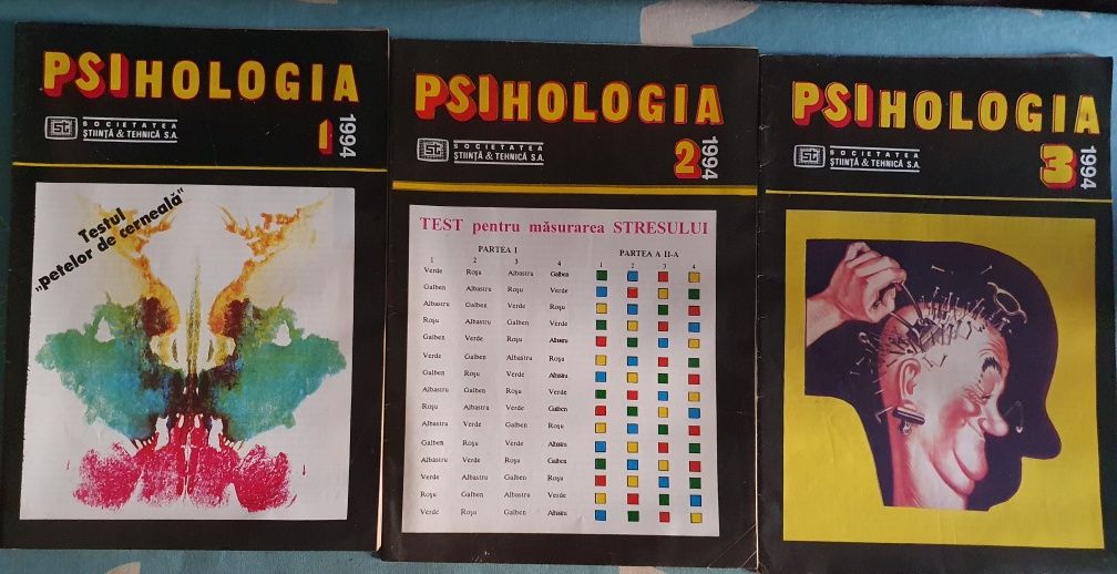 Pachet reviste PSIHOLOGIA nr.1-6/1994 si Univers PSYCHO nr.1/1994