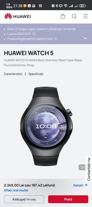 Huawei Watch 5 black