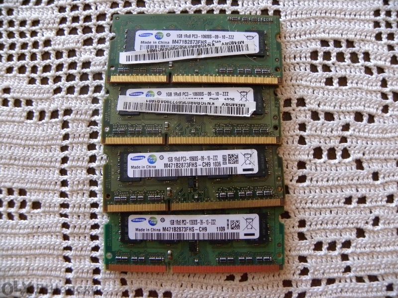 RAM памет за лаптоп 4 х 1gb Ddr3 1333mhz