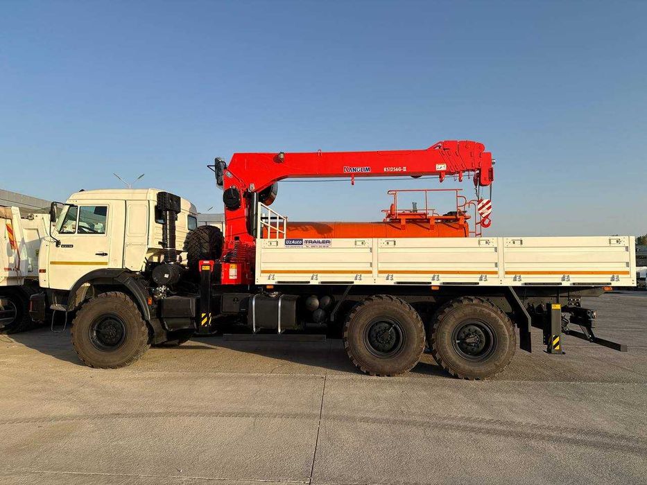 Кран манипулятор полноприводный КАМАЗ 43118 6х6 Вездеход