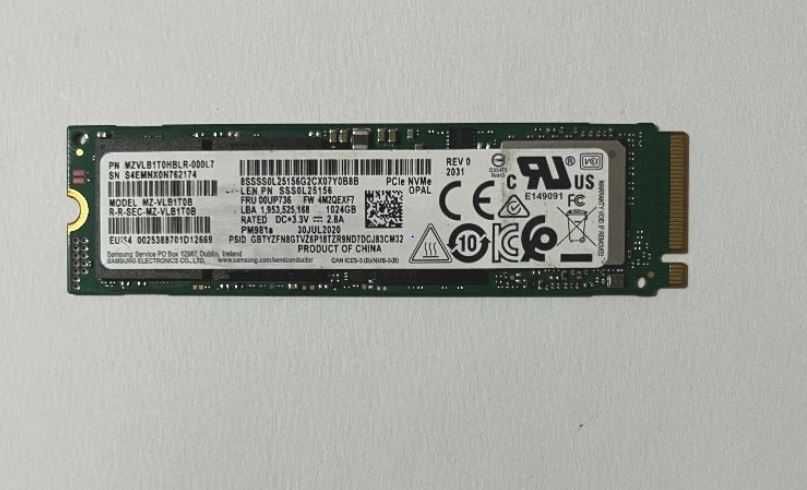 Ssd m2 1Tb MVMe SAMSUNG 100% Sanatate - 36 zile folosit second