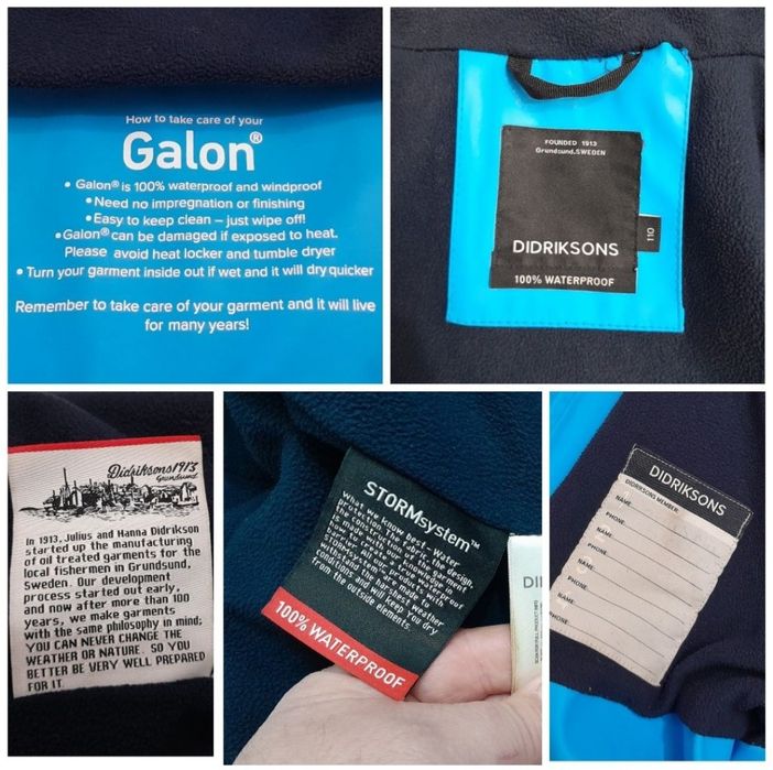 Set Didriksons Waterman Galon, Geaca, pantaloni 100% Waterprof