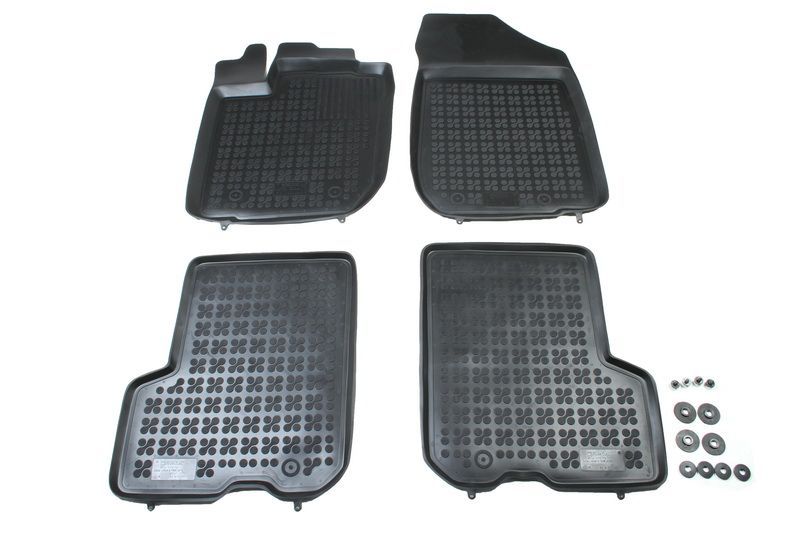 Set covorase auto din cauciuc Dacia Logan Sedan/Kombi dupa 2013, presuri tip tavita marca Rezaw Plast