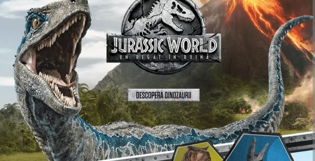 Album sigilat nou gol in tipla jurassic world dinozauri