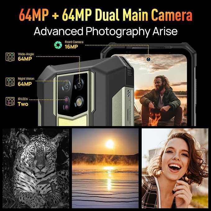Ulefone Armor 24 24GB RAM 256GB ROM с IP68 защита, 1000 лумена фенер