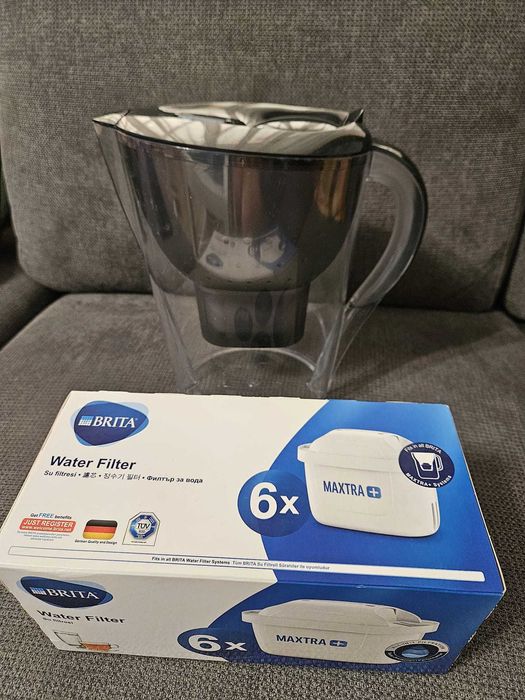 Cana filtranta Brita Marella Maxtra PRO, 2.4L, gri + 6 filtre incluse