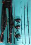 Set 3 lansete crap de 3.60 din 3 buc. cu mulinete FL YF9000