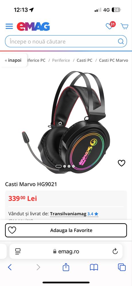Casti Gaming Scorpion HG9021