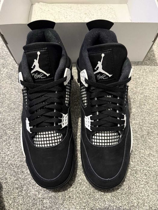 %LIVRAREA 4.99% Air Jordan 4 White Thunder Ediție Limtată -Verificare