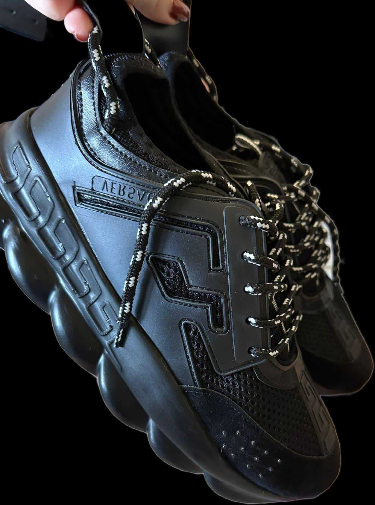 Adidasi Versace Chain Full Black