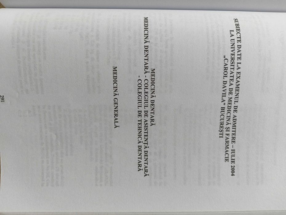 Chimie Organica. Teste admitere UMF 2012