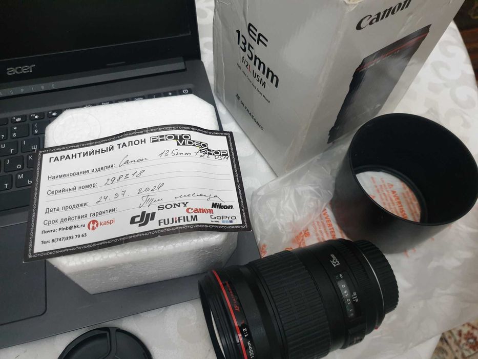 Обьектив Кенон 135 F2 новая в упаковке
