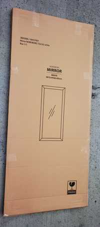 Oglindă típ retro vintage NORDBORG 72x162 albă nouă în cutie sigilată