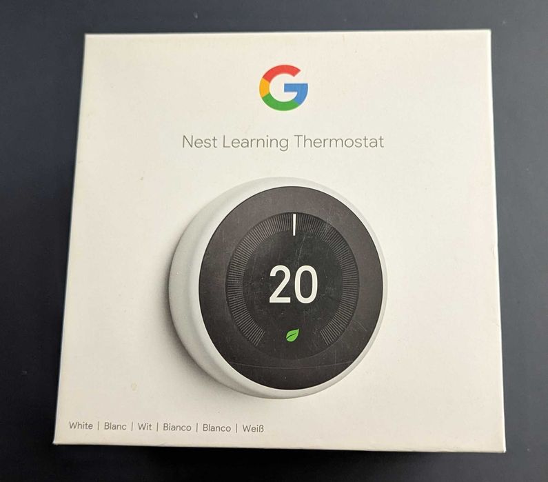 Termostat 3rd Generation Learning Thermostat, Google Nest, Wi-Fi, Alb