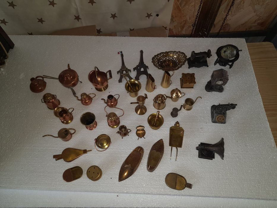 Miniaturi din bronz alamă cupru antimoniu ascuțitori