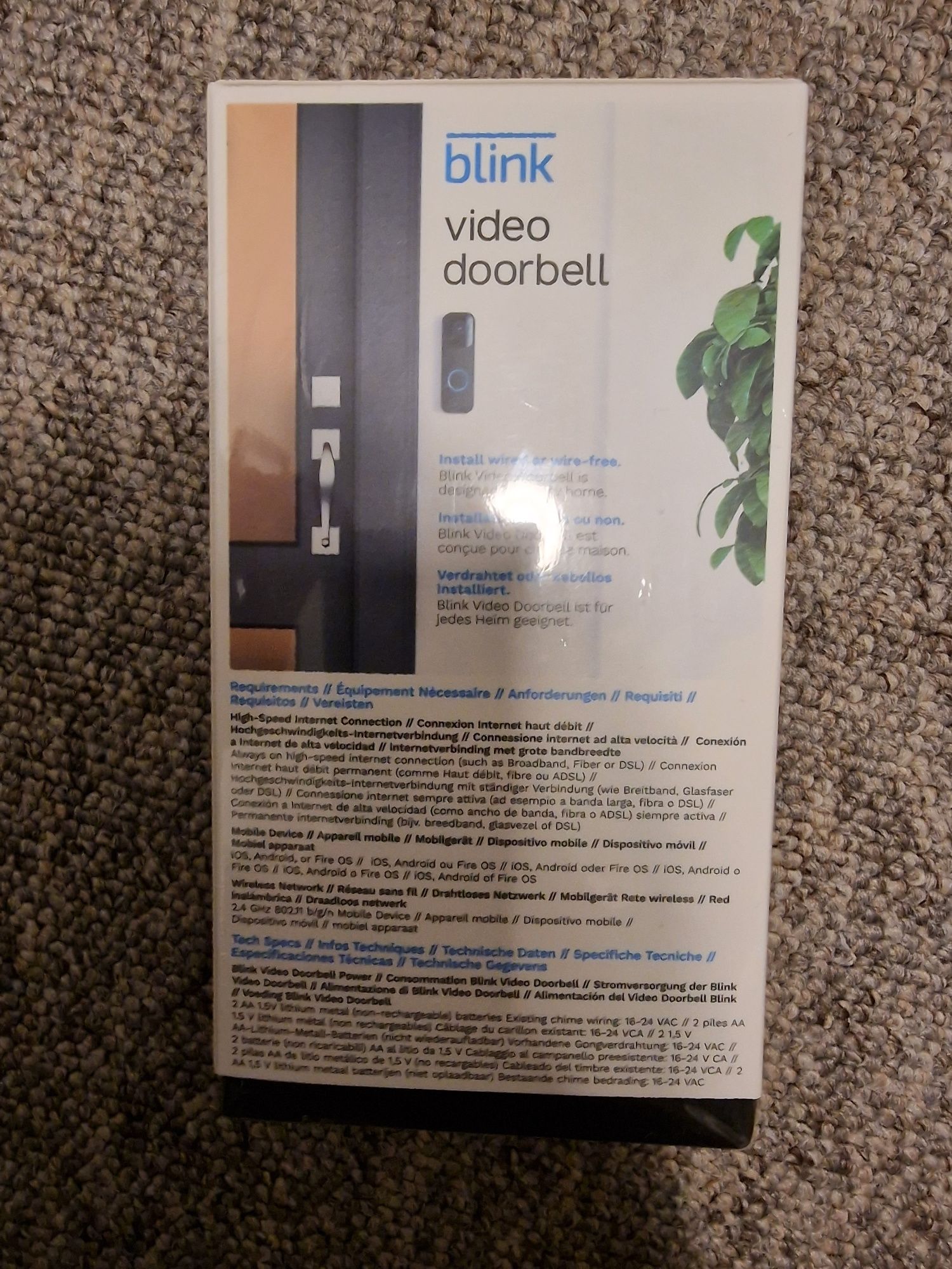 Camera video door bell