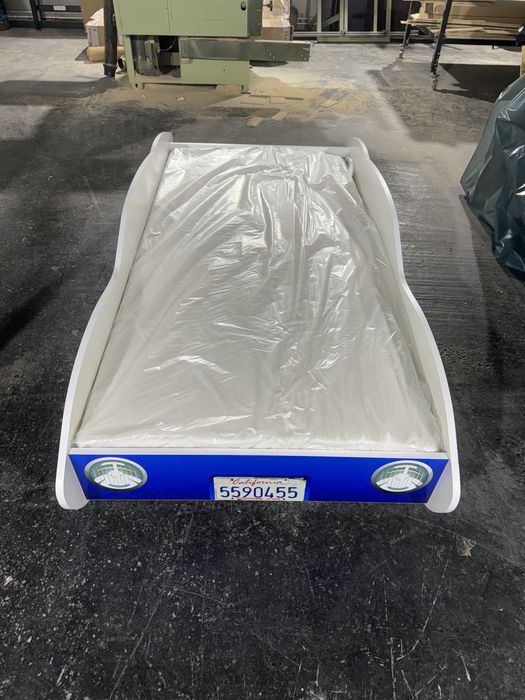 Pat copii cu model masina corvette 160x80