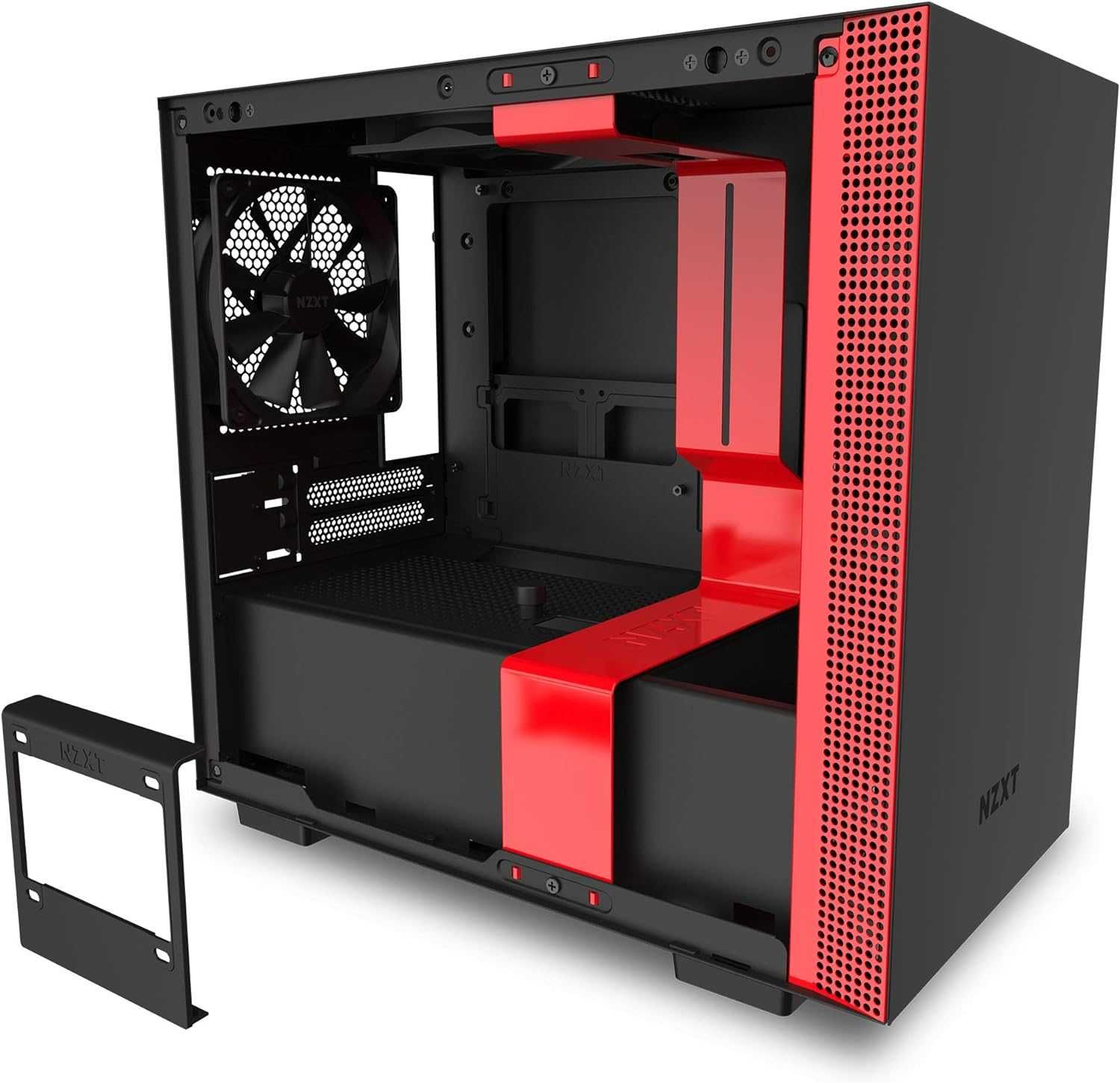 [Нова разопакована] mini ITX кутия NZXT H210i black and red (вкл ДДС)