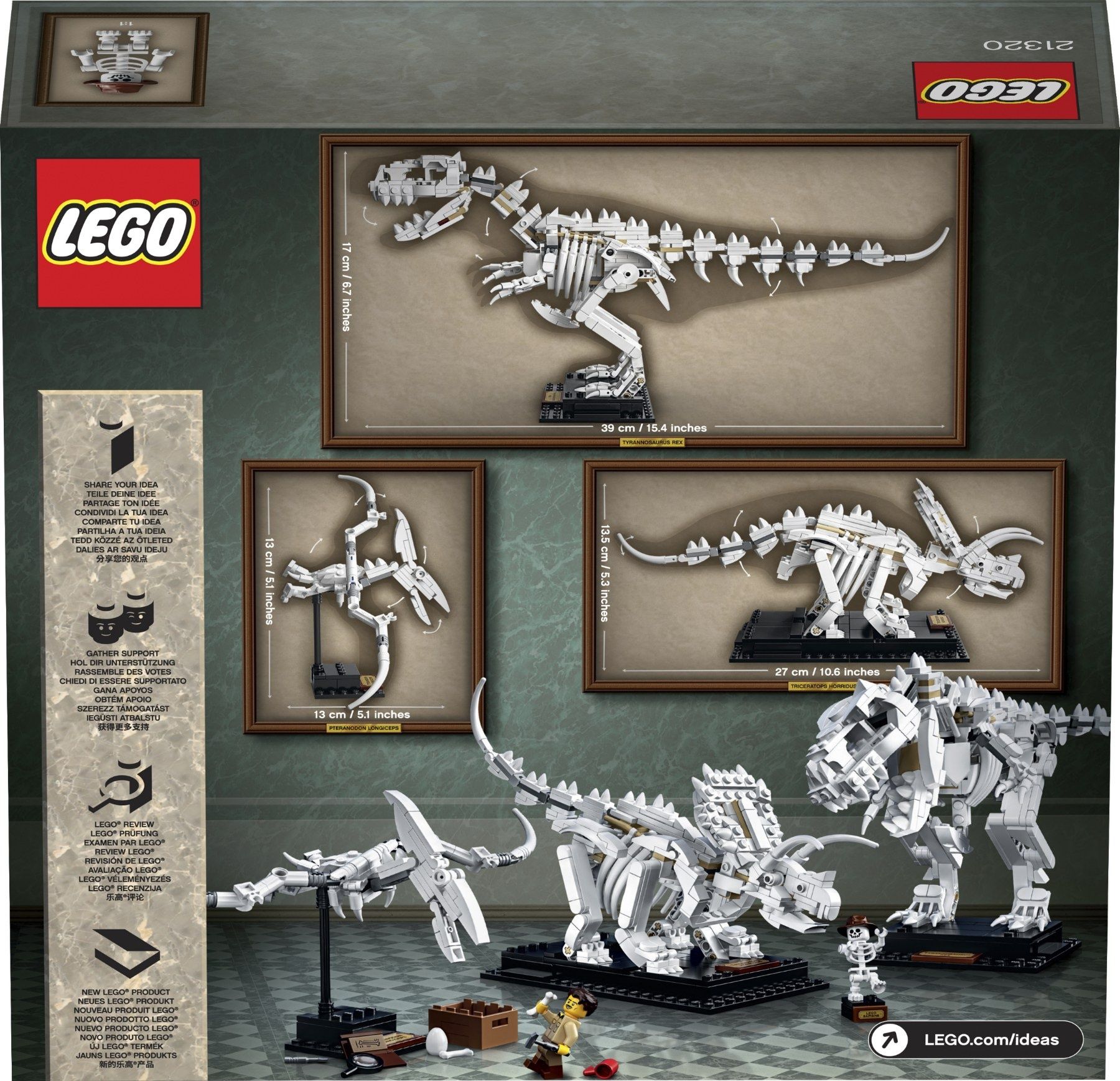 Lego Ideas 21320 Dinosaur Fossils Вкаменелости на динозаври + подарък