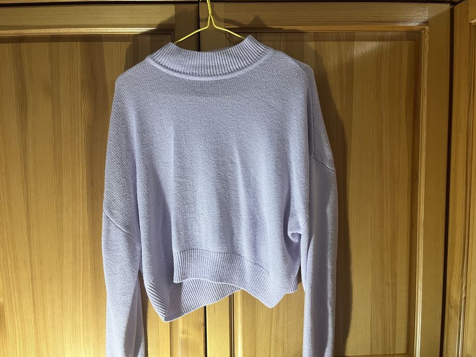 Дамски лилав пуловер