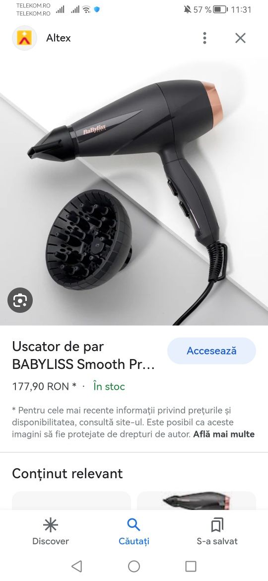 Uscator de par Babyliss