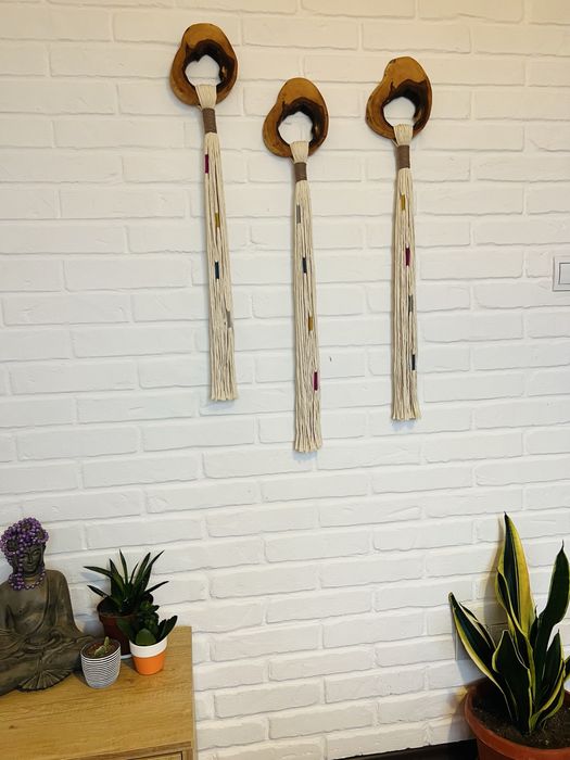 Ръчни декорации за дома от макраме