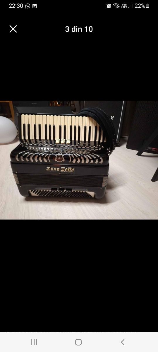 Acordeon italian Zero sette impecabil 2 axe