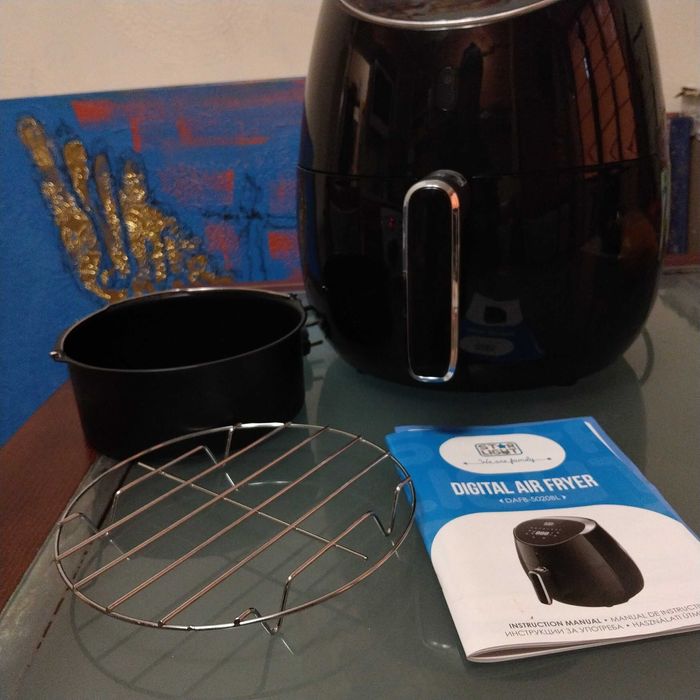 Фритюрник с горещ въздух Еърфрайер Star Light Airfryer ЧЕРЕН