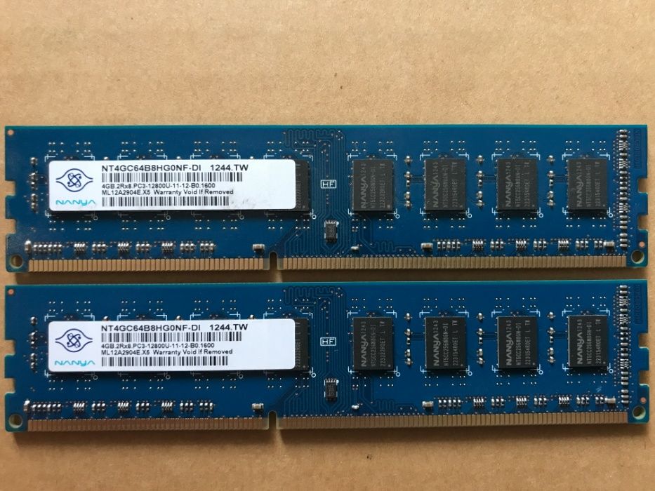 Memorie PC Nanya DDR3 1600, 8 GB (2 x 4 GB), NT4GC64B8HG0NF-DI