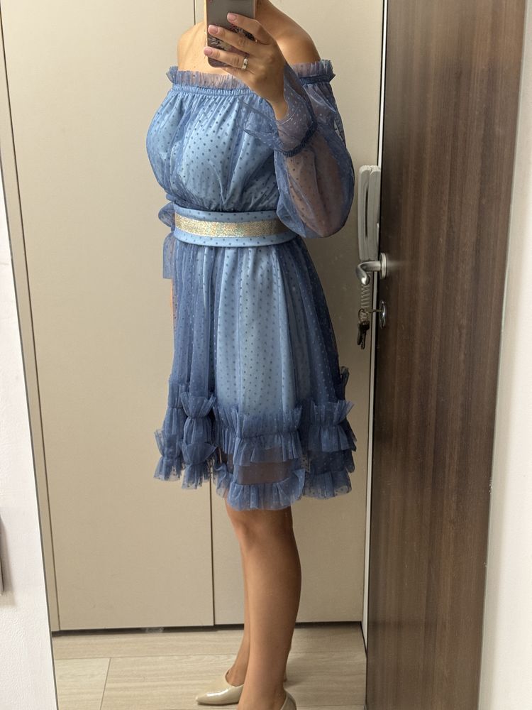 Тюлена официална рокла от LUCY fashion