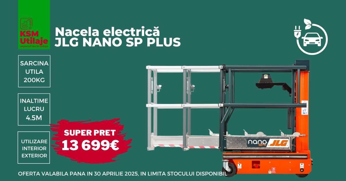 Nacela electrică JLG NANO SP PLUS - în stoc acum!