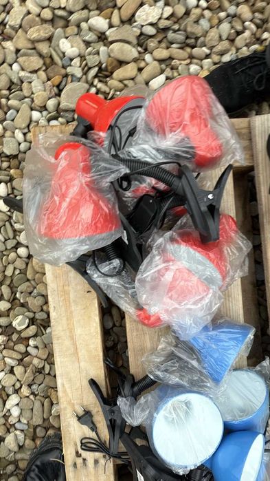 VEIOZA,Lampa de birou cu brat reglabil si clema de prindere Portocaliu