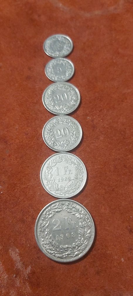 Monede de colectie Franci elvetieni