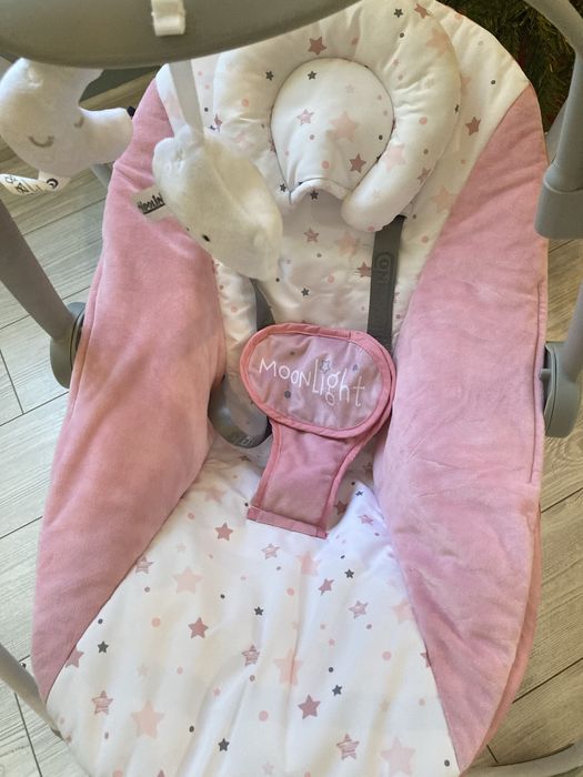 Електрически шезлонг/люлка Chipolino MOONLIGHT фламинго