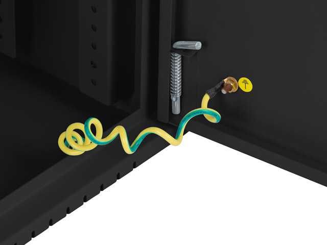 Rack 19" Lanberg 4U+3U/540X200 Profil Redus, Negru (Asamblat)