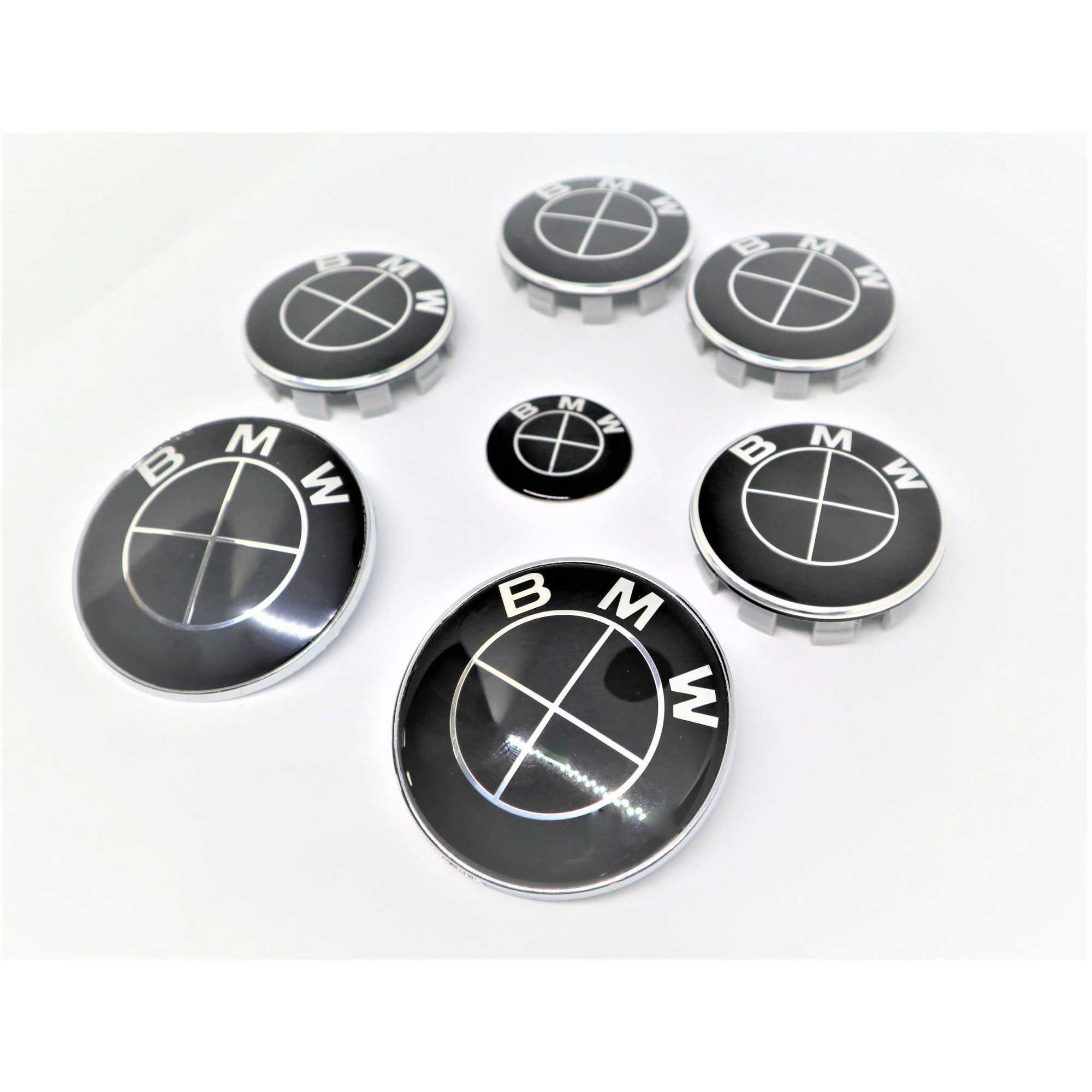 Set 4 Embleme Emblema Logo BMW Jante 56/60/68mm Diferite modele/culori