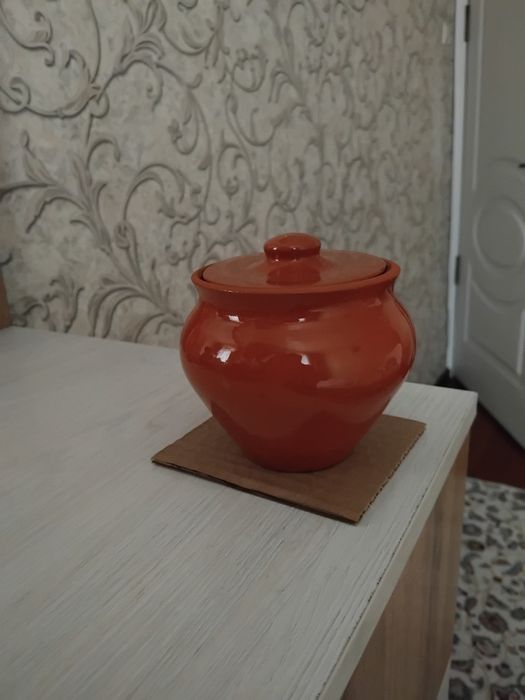 Глиняные горшочки  для приготовления жаркого в духовке