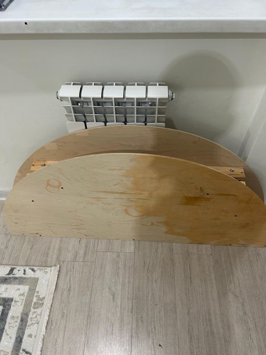 Жиналмалы дөңгелек жер стол