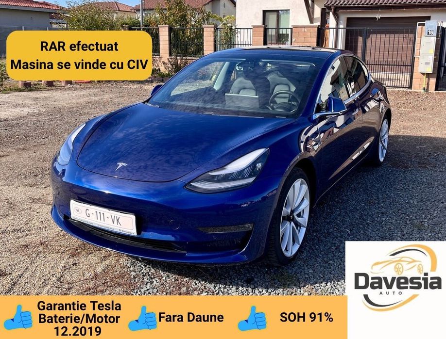 Tesla Model 3 Long Range Dual Motor AWD Autopilot FSD3 Conectivitate si SunetPremium