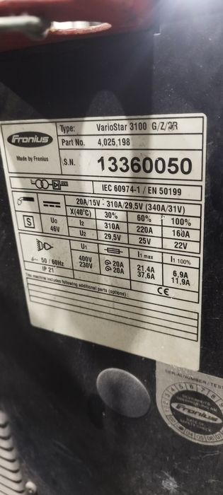 Fronius variostar 3100