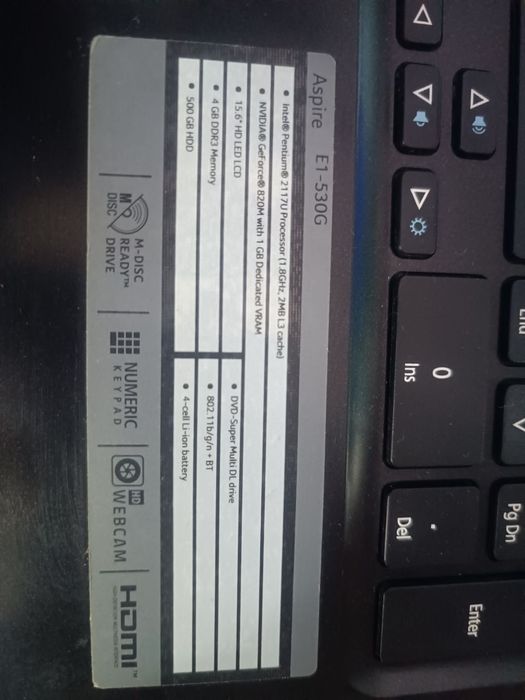 Acer noutbuk holati alo