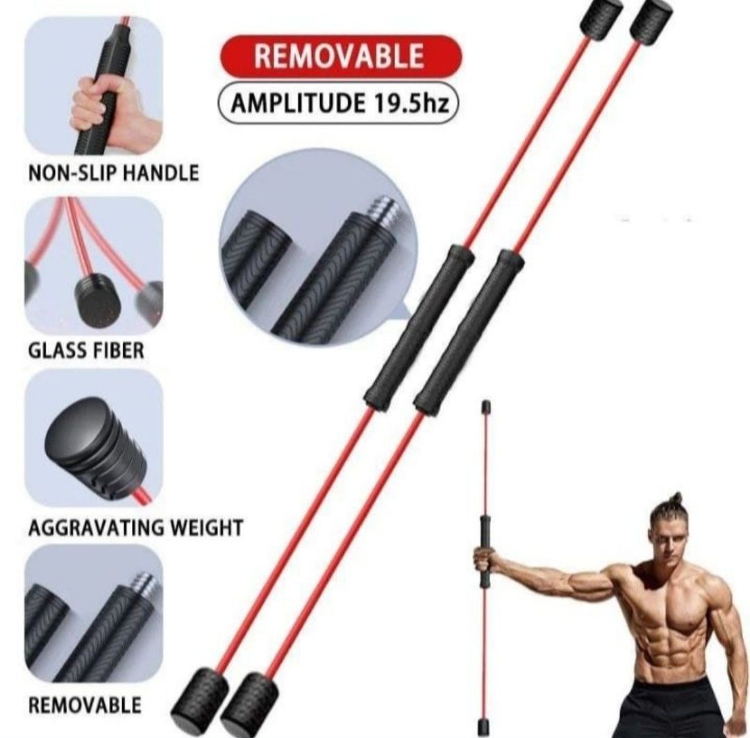 Гибкая гимнастическая палка тренажёр для мышц VIBRO stick. Новые
