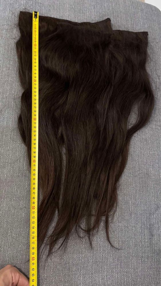 Естествена коса екстеншъни, 200гр 55-60см, цвят 5