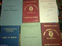 Diverse Carnete membru UTC,cursant,brevet etc anii 60'