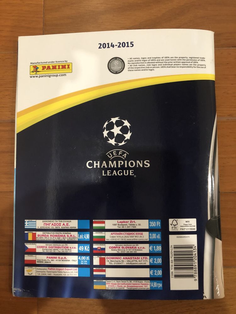 Album complet Panini Champions League 2014-2015