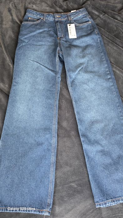 Дамски широки дънки