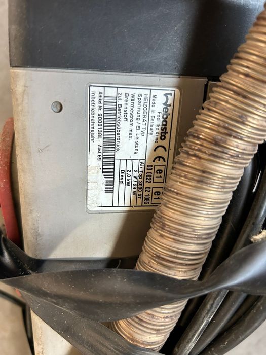 Webasto demontat de pe renault master 2017