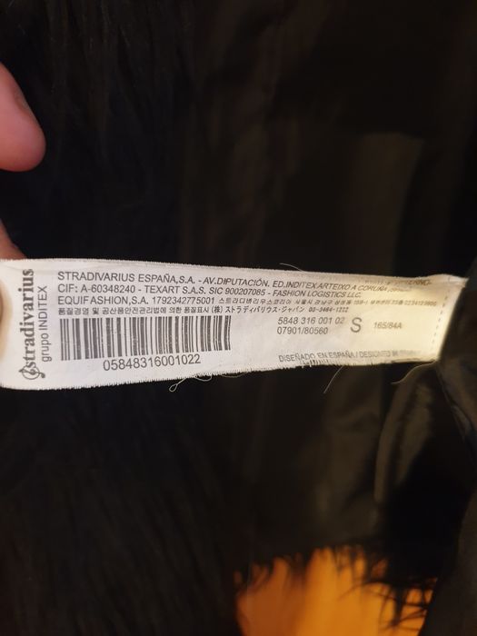 Jacheta Stradivarius din blană artificială